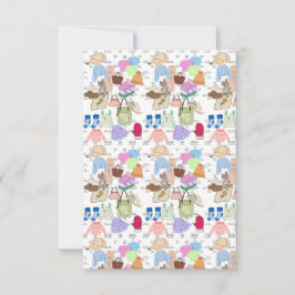 Platte dankkaart bedankkaart