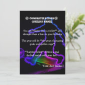 Platte dankkaart bedankkaart (Staand voorkant)