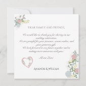 Platte Dankkaart Bedankkaart (Achterkant)