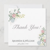 Platte Dankkaart Bedankkaart (Voorkant)