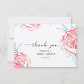 Platte Dankkaart Bruidscadeau Bedankkaart (Voorkant)