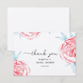 Platte Dankkaart Bruidscadeau Bedankkaart (Voorkant / Achterkant)