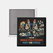 Platte dankkaart magneet (Voorkant / Achterkant)