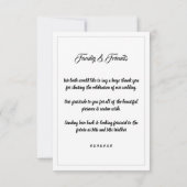 Platte Dankkaart - Trouwfoto Bericht Bedankt (Achterkant)