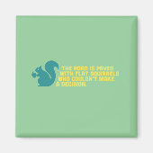 Platte eekhoorns magneet (Voorkant)