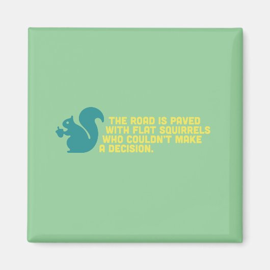 Platte eekhoorns magneet (Voorkant)