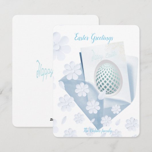 Platte feestdagkaart  feestdagenkaart (Voorkant / Achterkant)