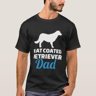Platte gecoate retriever papa t-shirt