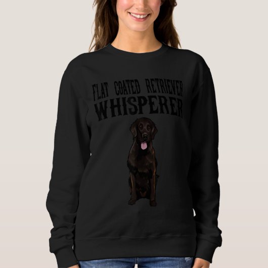Platte gecoate retriever Wisperer Dog Trui (Voorkant)