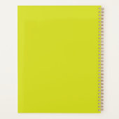 Platte Gele Achtergrond – Textuur voor Terug naar Planner (Achterkant)