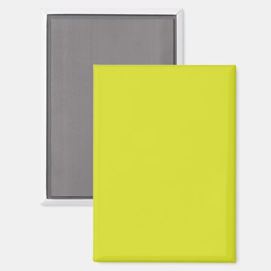 Platte gele achtergrondtextuur magneet (Voorkant / Achterkant)