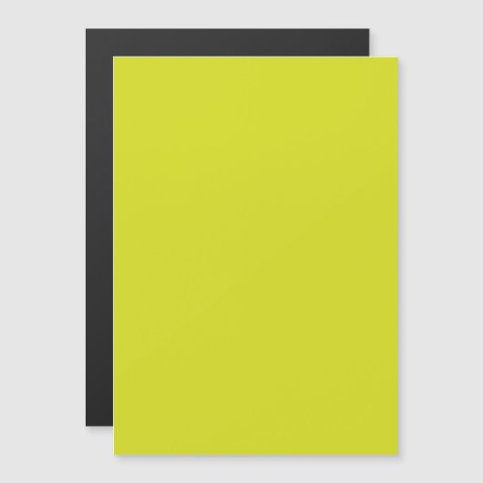 Platte gele achtergrondtextuur magnetische uitnodiging (Voorkant / Achterkant)