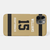 Platte goud en zwart Case-Mate iPhone case (Achterkant (horizontaal))
