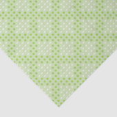 Platte groene Stippen en ovalen patroon Tissuepapier (Detail)