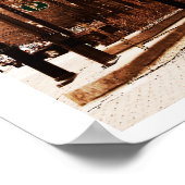 Platte ijzerbouwdruk poster (Hoek)