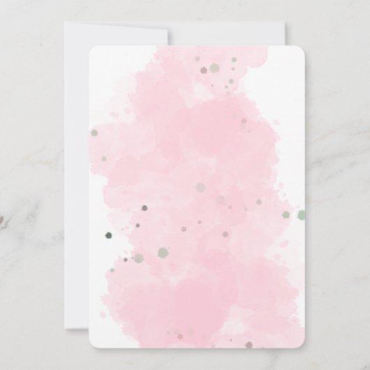 Platte internationale vrouwendag bedankkaart (Achterkant)