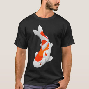 Platte Japanse Koi Karper Vis T-shirt