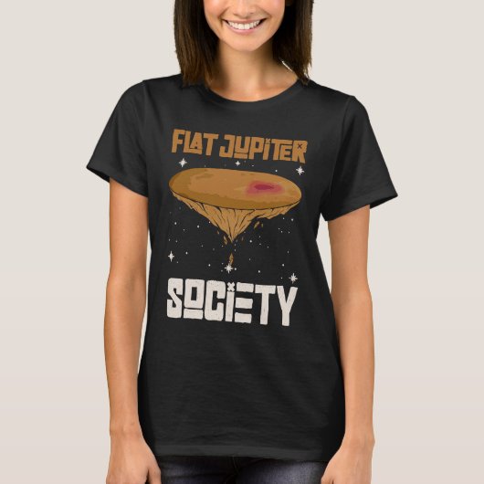 Platte Jupiter Vereniging Jupiter Planeet 1 T-shirt (Voorkant)