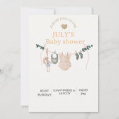 Platte kaart BABY SHOWER (Voorkant)