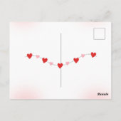 Platte kaart - babyshower kaart uitnodiging (Achterkant)