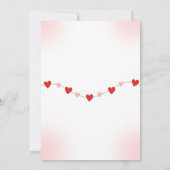 Platte kaart - babyshower kaart uitnodiging (Achterkant)