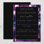 Platte Kaart, Berry Sparkle Dark (Voorkant / Achterkant)