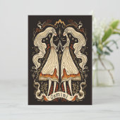 Platte kaart - Gemini Celestial Zodiac Art (Staand voorkant)