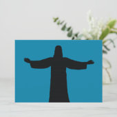Platte kaart Jezus Christus (Staand voorkant)