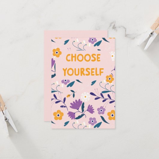 Platte kaart Kies zelf (Voorkant / Achterkant in situ)