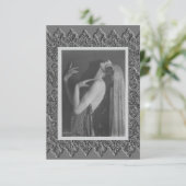 Platte kaart met danser (Staand voorkant)