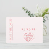 Platte kaart met haardvorm QR-code (Staand voorkant)