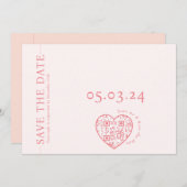 Platte kaart met haardvorm QR-code (Voorkant / Achterkant)