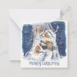 Platte kaart notitiekaartje