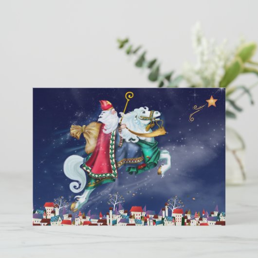 Platte Kaart - Prachtige St. Nick (Staand voorkant)