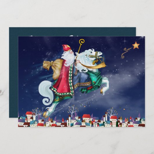 Platte Kaart - Prachtige St. Nick (Voorkant / Achterkant)