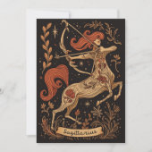Platte kaart - Sagittarius Celestial Zodiac Art (Voorkant)