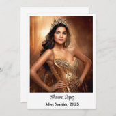 platte Kaart van de handtekening (Voorkant / Achterkant)