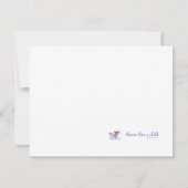 Platte Kaart van een rendier dat piano speelt (Achterkant)