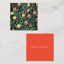 PLATTE KAART: WILLIAM MORRIS; GRANAATAPPELS