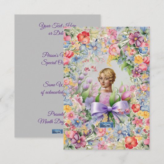 Platte Kaarten 1 L-Grijs(Cameo Tuin)RFPMDesigns©️2 (Voorkant / Achterkant)