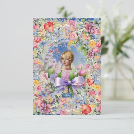 Platte Kaarten 1 M-Blue(Cameo Garden)RFPMDesigns©️ (Staand voorkant)