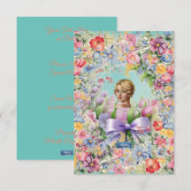 Platte Kaarten 1 Turkoois(Cameo Garden)RFPMDesigns