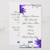 Platte Kaarten 8 (PaarseBloemen) RFPMDesigns 2024 (Voorkant / Achterkant)