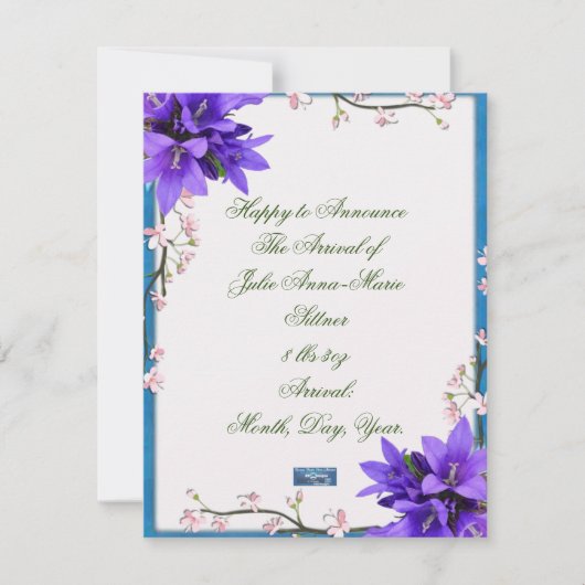 Platte Kaarten 9 (PaarseBloemen) RFPMDesigns 2024 (Voorkant)
