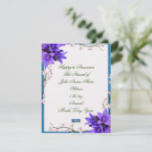 Platte Kaarten 9 (PaarseBloemen) RFPMDesigns 2024 (Staand voorkant)