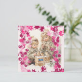 Platte Kaarten 9 (RozeSneeuwVlokken) RFPMDesigns 2 (Staand voorkant)