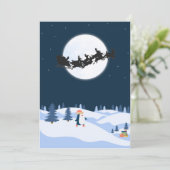 Platte kerstkaart (Staand voorkant)