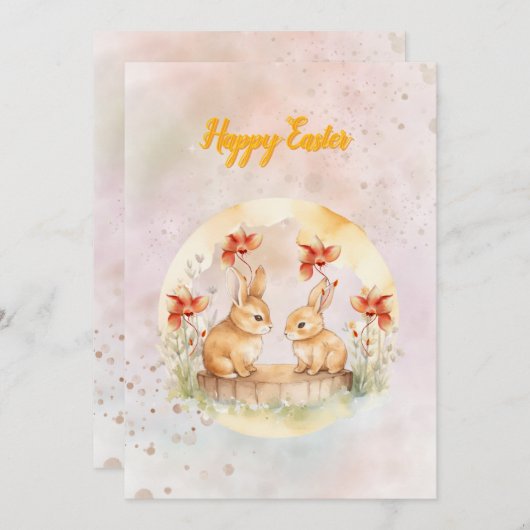 Platte kerstkaart (Voorkant / Achterkant)