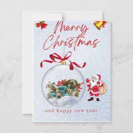 platte kerstkaart