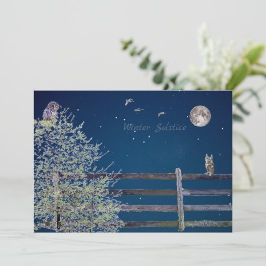 Platte Kerstkaart (Staand voorkant)